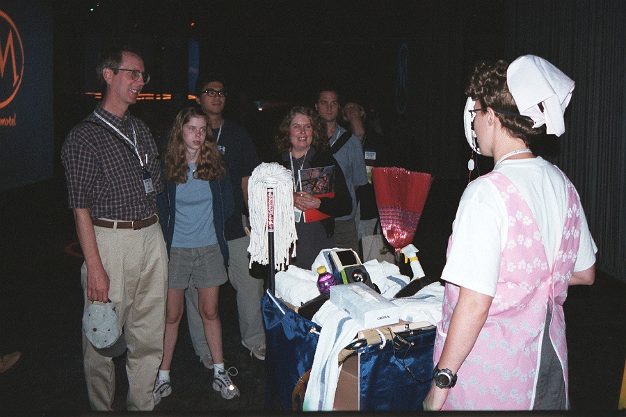 Hypermask pictures of HyperMask performances at SIGGRAPH'99